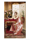 Composing a Letter Giclée-Druck von Charles Soulacroix