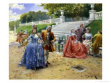 Afternoon Walk Giclee Print by Henri Victor Lesur