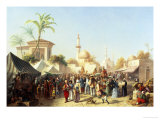 Turkish Market Giclee Print by Rudolph von Alt