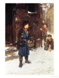 Fun and Games in the Snow reproduction procédé giclée par Johann F.j. Hintze