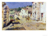 The Village in the Sun reproduction procédé giclée par Julien Cagliardini