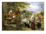 Wayside Chat Giclee Print by Thomas Falcon Marshall