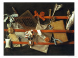 Still Life of Noteboard, c.1664 Giclée-Druck von Samuel Van Hoogstraeten
