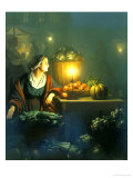 The Market Stall Giclee Print by Petrus van Schendel
