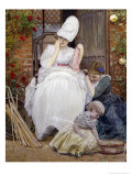 The Florist's Family (detail) Giclee Print by Edward Killingworth Johnson