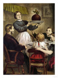 Hurrah for the Christmas Pudding Giclee Print