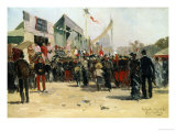 Festival on the Esplanade des Invalides Giclée-Druck von Pierre Vauthier