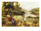 Gathering Poppies Giclee Print by Ernest Walbourn