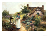 Cottage Garden Giclee Print by Ernest Walbourn