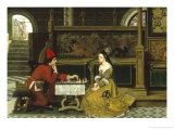 The Game of Chess Giclee Print by Albert Frans Lieven De Vriendt