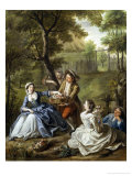 Fete Champetre Giclée-Druck von Petrus Johannes Van Reyschoot