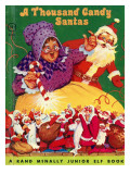 A Thousand Candy Santas Photographic Print