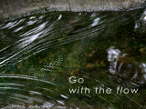 Go with the Flow Kunstdruck von Nicole Katano