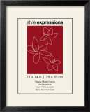 Madeira Black Wood Frame Fits 28 x 35 cm Print Wechselrahmen