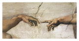 The Creation of Adam Poster von Michelangelo Buonarroti 