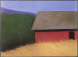 The LaCross Barn Framed Canvas Print by Karen Jones The LaCross Barn Framed Canvas Print by Karen Jones