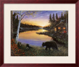 Cabin on the Pond Prints by Ervin Molnar