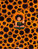Sunflower Wall Affiches par Anne Geddes