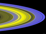 False-Color Image of Saturn's Main Rings Made Using Cassini's Ultraviolet Imaging Spectrograph Photographic Print by Stocktrek Images 