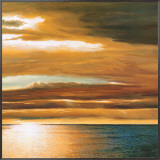 Reflections on the Sea II Framed Canvas Print by Dan Werner