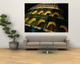 Colosseum Illuminated at Night Rome, Italy Wandgemälde