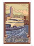 Kalakala Ferry, Seattle, Washington Posters