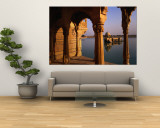 Gadi Sagar Tank, Built in 1367, Once Jaisalmer's Sole Water Supply, Jaisalmer, Rajasthan, India Wall Mural