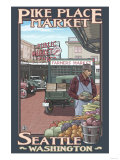 Pike Place Market, Seattle, Washington Kunstdrucke