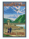 Bonneville Dam, Columbia River, Oregon Art