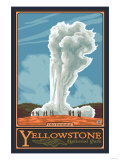Old Faithful Geyser, Yellowstone National Park, Wyoming Kunstdrucke