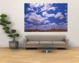 Natural Rock Formations with Clouds Above, Devil's Marbles Conservation Reserve, Australia Wall Mural