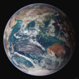 Planet Earth Western Hemisphere, NASA Satellite Composite Lámina fotográfica por Stocktrek Images Planet Earth Western Hemisphere, NASA Satellite Composite Lámina fotográfica por Stocktrek Images