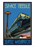 Space Needle and Monorail, Seattle, Washington Prints