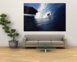 Surfer Riding a Wave Malowidło ścienne Surfer Riding a Wave Malowidło ścienne