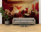 Signing the Declaration of Independence, July 4th, 1776 Wall Mural – Large by John Trumbull