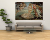Geburt der Venus Wandgemälde von Sandro Botticelli