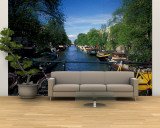 Yellow Bicycle and Canal, Amsterdam, Netherlands Wall Mural – Large por Nik Wheeler Yellow Bicycle and Canal, Amsterdam, Netherlands Wall Mural – Large por Nik Wheeler