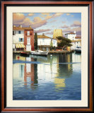 Harbor at Morning Light Poster by Ramon Pujol Harbor at Morning Light Poster by Ramon Pujol