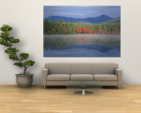 Fall Reflections in Chocorua Lake, White Mountains, New Hampshire, USA Wall Mural by Jerry & Marcy Monkman
