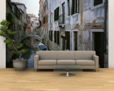 View of a Canal in a Quiet Residential Section of Venice Wall Mural – Large by Taylor S. Kennedy
