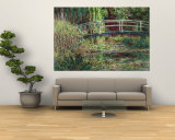 Waterlily Pond: Pink Harmony, 1900 Wandgemälde von Claude Monet