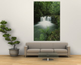 Rain Forest Waterfall, Costa Rica Wall Mural by Michael Melford