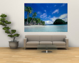 Baie de l'île Honeymoon Island, patrimoine mondial, Rock Islands, Palau Reproduction murale géante par Stuart Westmoreland