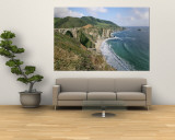 A View of Bixby Bridge on Hwy 1, Along Californias Big Sur Coast Wall Mural