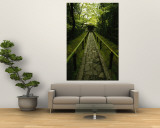 A Zen Path Leads to the Entrance to the Garden at Koto-In Wall Mural by Michael S. Yamashita