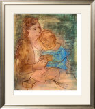 Mother and Child (detail from The Three Ages of Woman), c.1905 Prints by Pablo Picasso