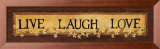 Live, Laugh, Love Prints by Lisa Hilliker