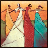 Unity Framed Canvas Print by Monica Stewart