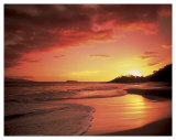 Sonnenuntergang auf Maui Kunstdrucke von James Randklev