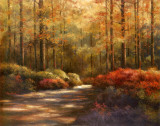 Chemin d'automne Posters par T. C. Chiu